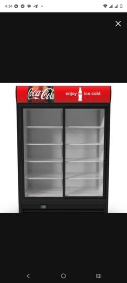Coca-Cola Double Glass Door Merchandiser Cooler