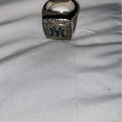 Men Steeling Silver New York Yankees Ring 
