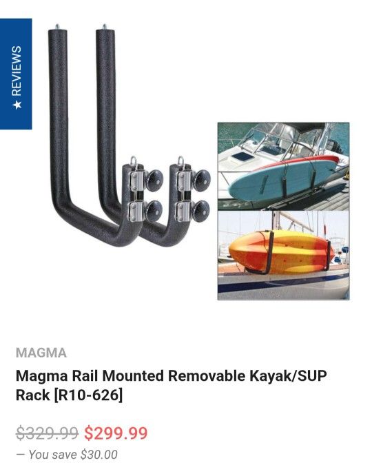 Magma Kayak Or SUP Rail Mount