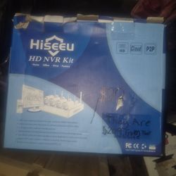 Hiseeu HD NVR Wireless Security Camera System – 4-Camera Kit with NVR, Night Vision, Remote View, Pl