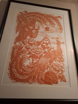 2 Paper Cut Asian Prints