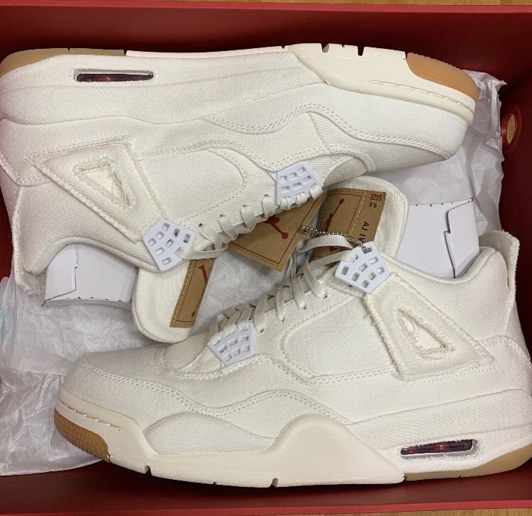 Air Jordan 4 Retro Levi's White for Sale in Los Angeles, CA - OfferUp