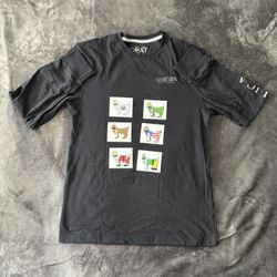 Black GoatUSA Long Sleeve T-Shirt w/Stickers