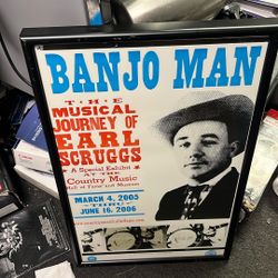 Original Banjo Man, Musical Special Exhibit Poster From The Country Music Hall Of Fame Museum 