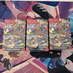 Mega Evolutions Booster Bundle  x 3