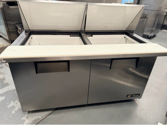 2 comp refrigerator with cutting board ledge
