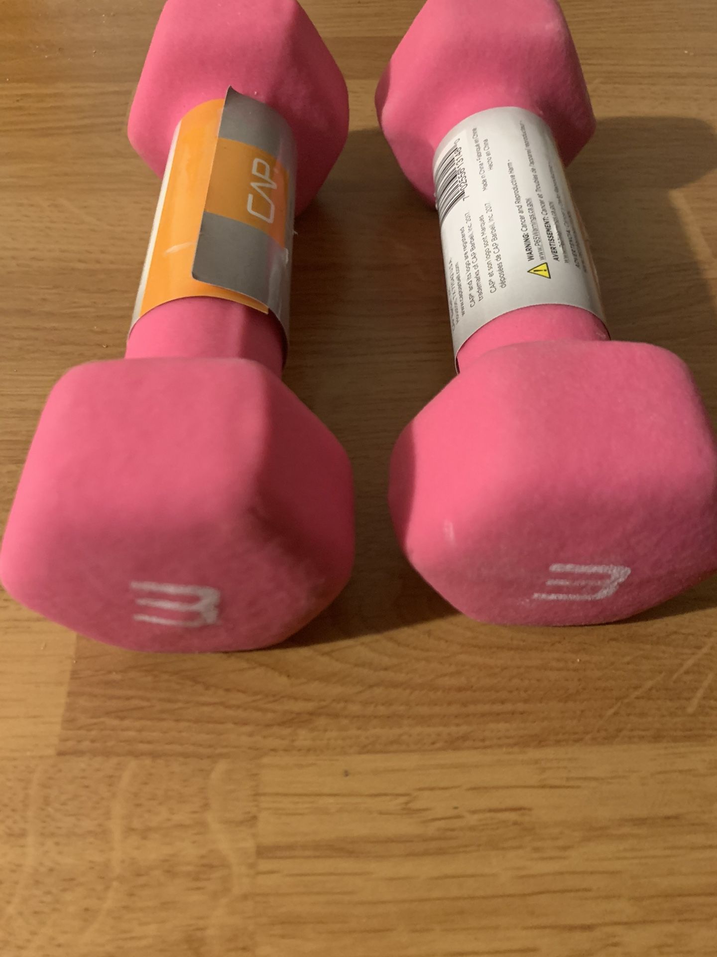3lbs new dumbbells pair