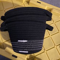 3 Fabric Baskets 