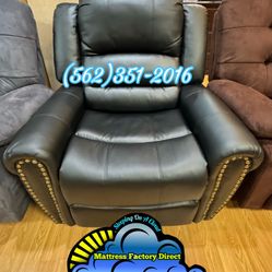 Black Recliner Sofa Couch 