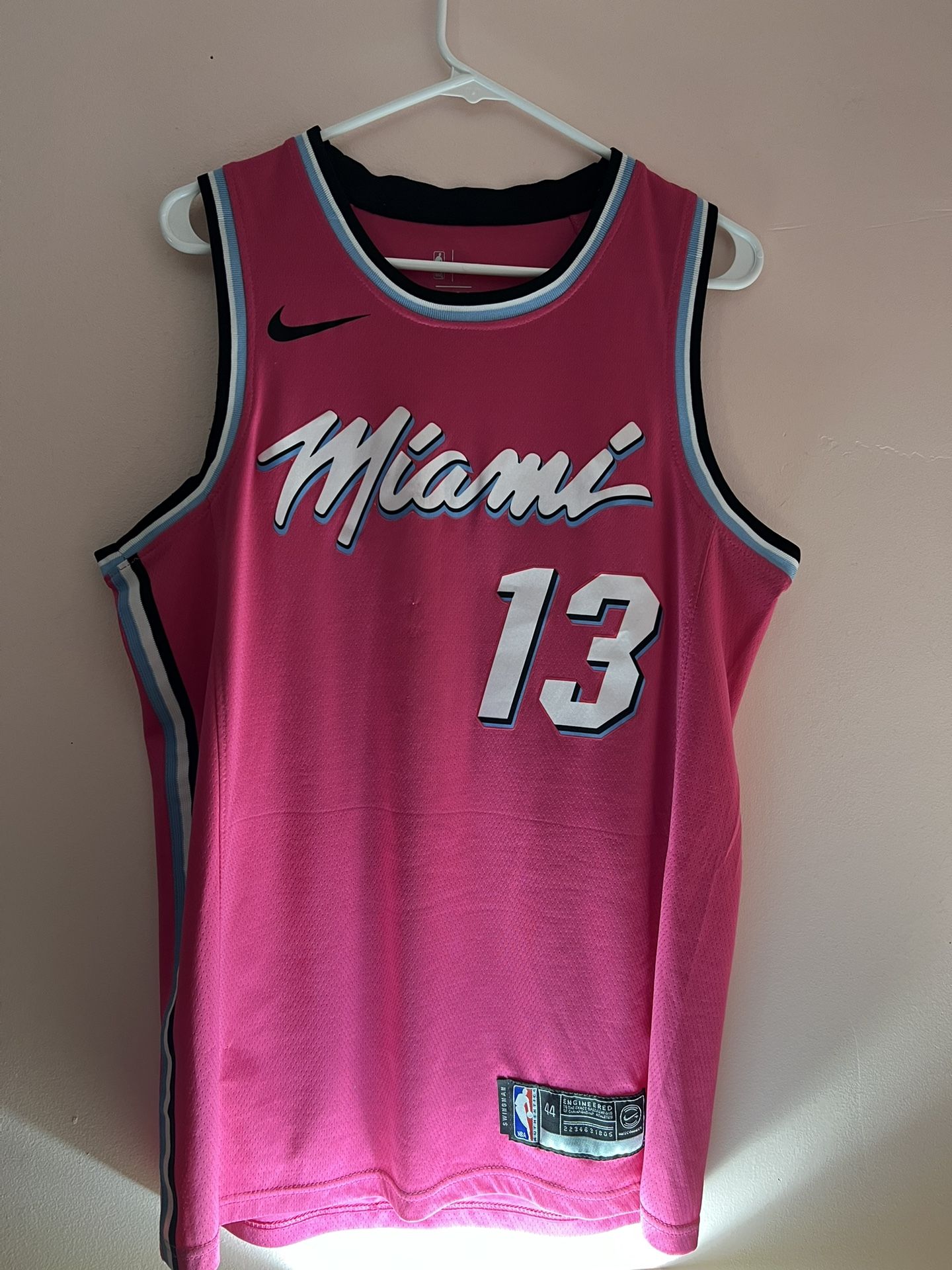 Miami Heat Bam Adebayo Jersey Pink Large