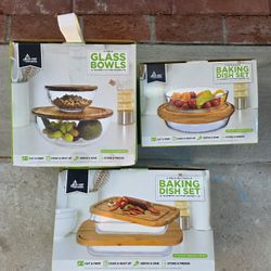 Baking Dishes With Bamboo Lids