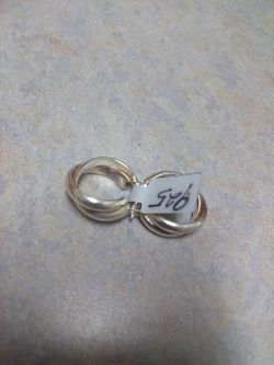 Sterling SILVER Hoop earrings