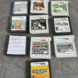 Nintendo DS And 3Ds Games Mario