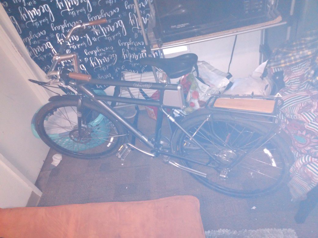 Faraday Electric Bamboo Belt Driven Bycycle