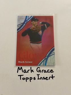 Mark Grace Chicago Cubs All-Star Outfielder Topps Short Print Insert Card.