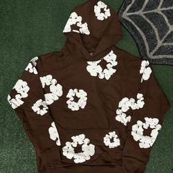 Denim Tear Hoodie Brown 