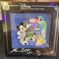 2025 AUTOGRAPHED DISNEY ARTIST COLLECTION RETRO EPCOT BY MARIA STUCKEY 