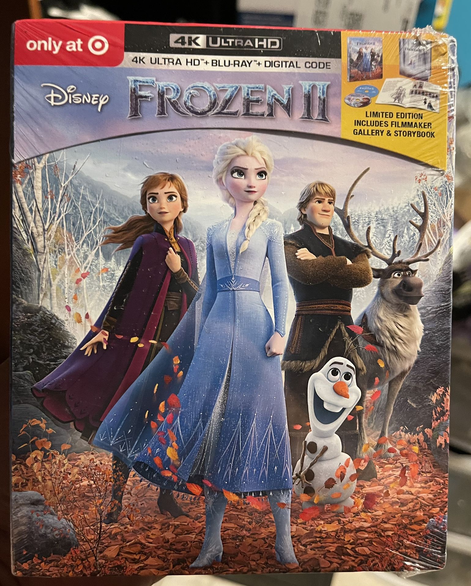 Frozen 2 II 4K UHD + Blu-ray Disc + Digital Target Exclusive New Sealed 