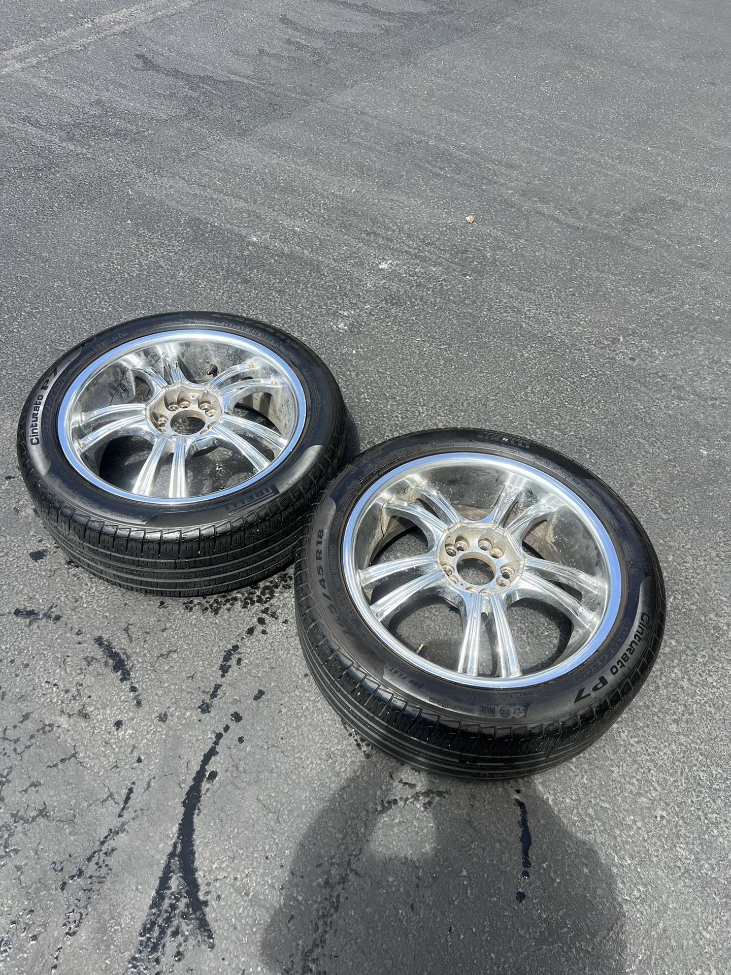 Pirelli Cinturato P7 Run Flat All Season 245/45R18 Tires & Rim