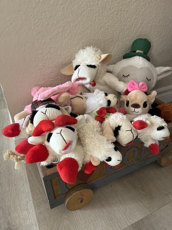 Multipet Lamb Chop Squeaky Plush Dog Toy, Jumbo