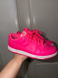 Hot pink nike dunks women 8.5