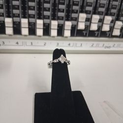 14k White Gold Diamond Wedding Ring 