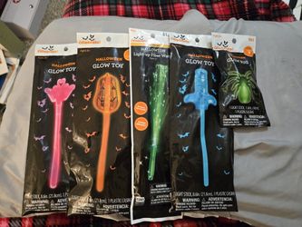 New. (5) Halloween Glow Toys.
