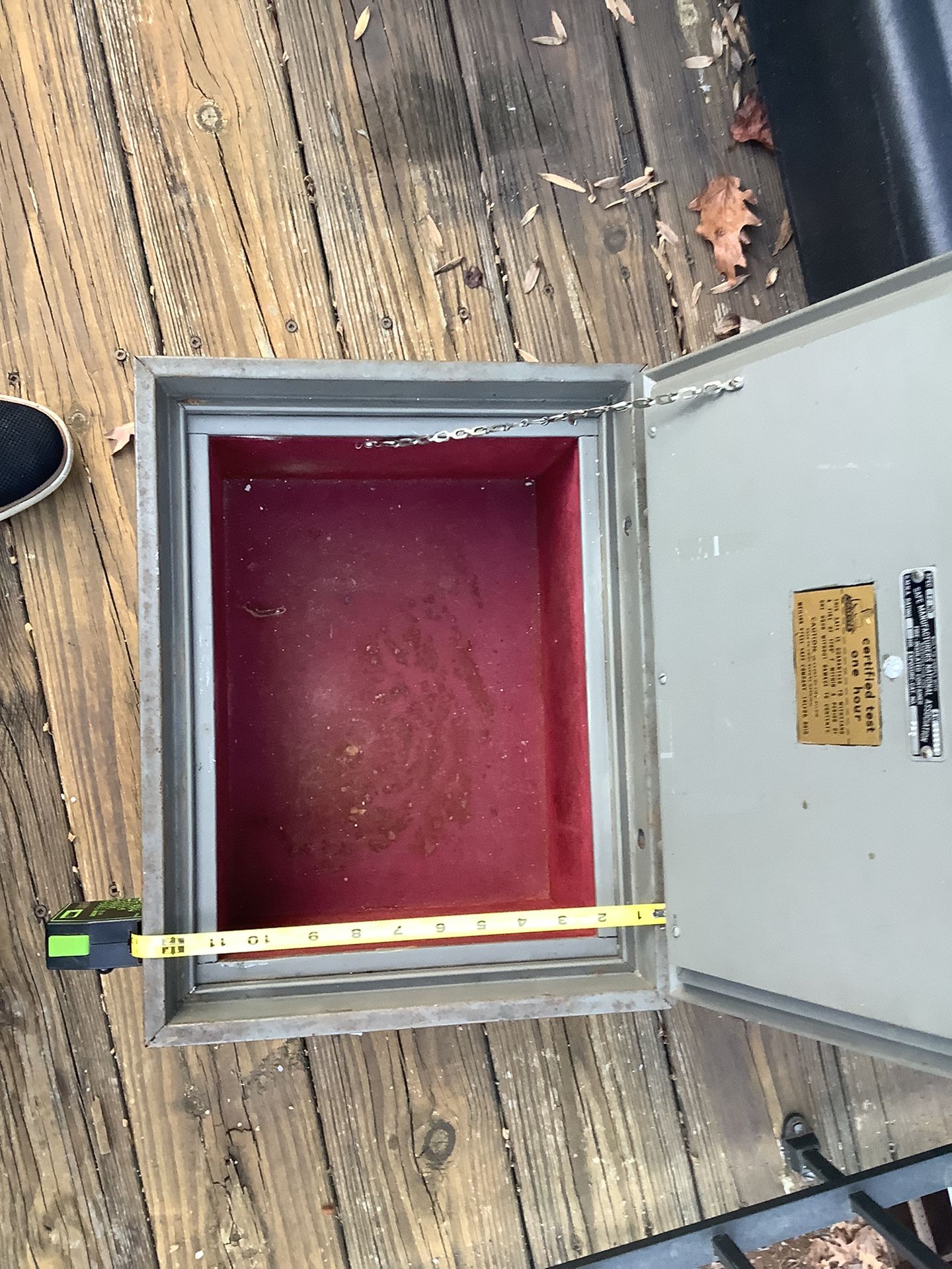 Safe With Keys Very Heavy One Hour Burn Rate $10