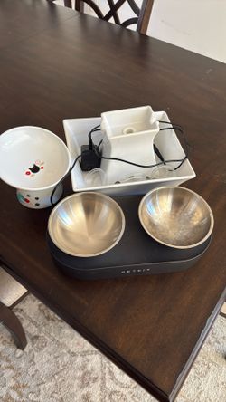 Cat Water Fountain/food Bowls