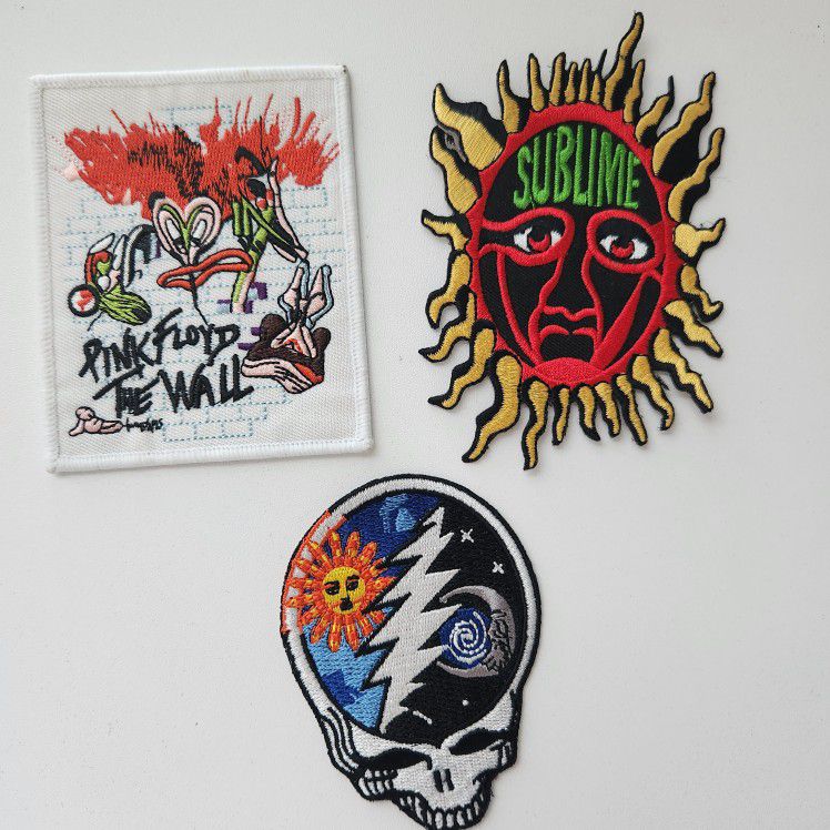 NEW Music Iron On Patches Set of 3