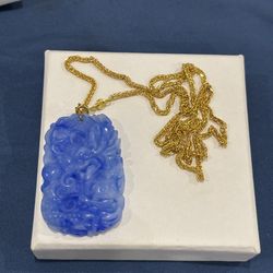 925 Gold Over Silver Buddha Chain