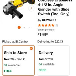 DeWalt Grinder 