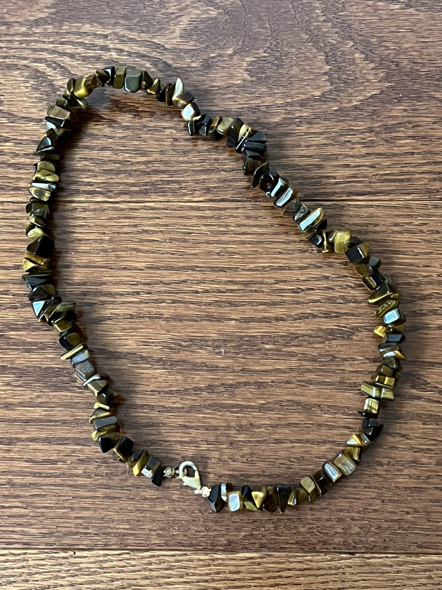 New 17 Inch Tiger Eye Stone Necklace