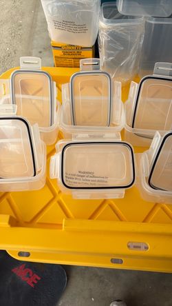10 pz Plastic containers