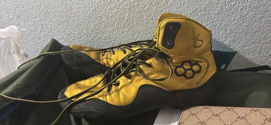 Rudis wrestling shoes 11.5 JB1 Jordan Burroughs “All I See Is Gold”