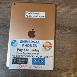 Apple IPad 8th Gen 10.2 Inch 32gb Unlocked. Tv 