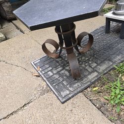 Small Unique Heavy Metal And Rock Table Great For You Patio $15