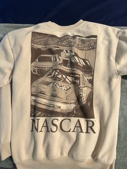NASCAR crewneck sweatshirt, cream size small