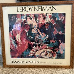 Leroy Neiman Casino Print 30x27x1