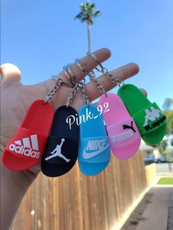 ADIDAS / JORDAN / NIKE / PUMA / KAPPA FLIP FLOP SLIDES SANDALS KEYCHAIN