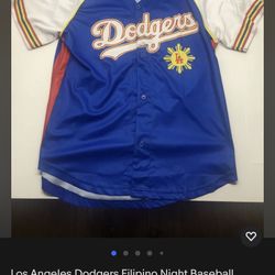 LA Dodgers Filipino Night Jersey Medium