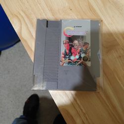 Contra Nes Cleaned And Tested. Label Peeling At Top. 