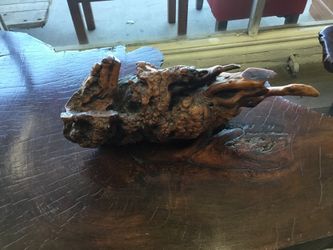Antique Burl  wood centerpiece