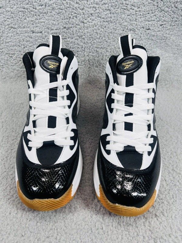 New Men's Reebok Galaxy 1 Basketball High Top Sneakers (Black/White)