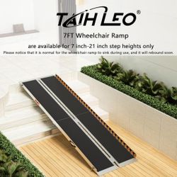 7FT Ramp Wheelchair Ramp, 84" L x 29" W Threshold Ramps