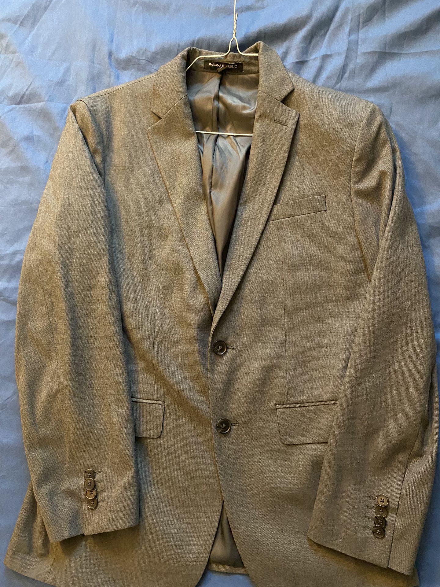 gray blazer banana republic 
