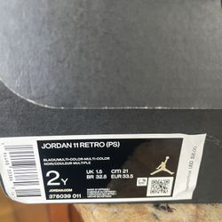 Jordan 11 Retro 2 Y