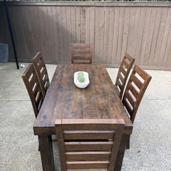 World Market dining table and chairs