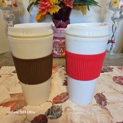 Reusable Travel Coffee Mugs Set of 2