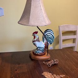 Vintage Mid Century Rooster Lamp
